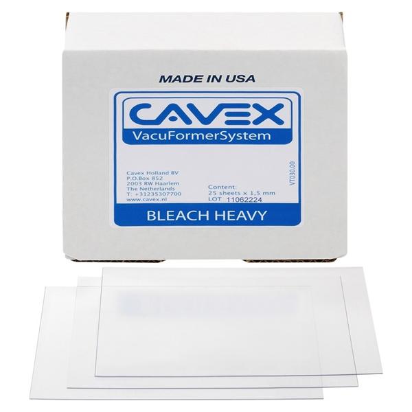 Vacuformer - dieptrekplaten - Bleach sheets heavy transparant, 25 stuks