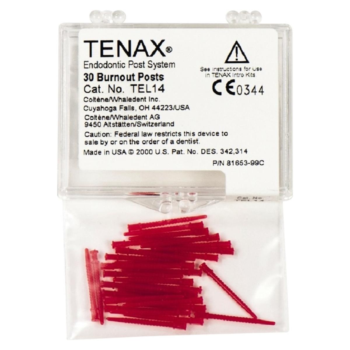 Tenax Uitbrandbare Stiften - Te-L-14 rood, ø 1,4 mm -