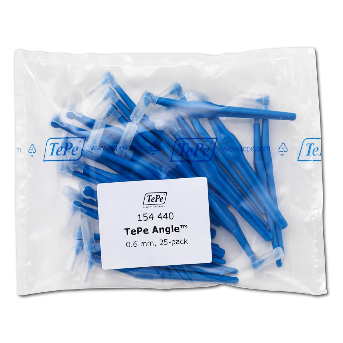 Angle Interdentale Ragers - navulling - Blauw, Ø 0,6 mm, 25 stuks