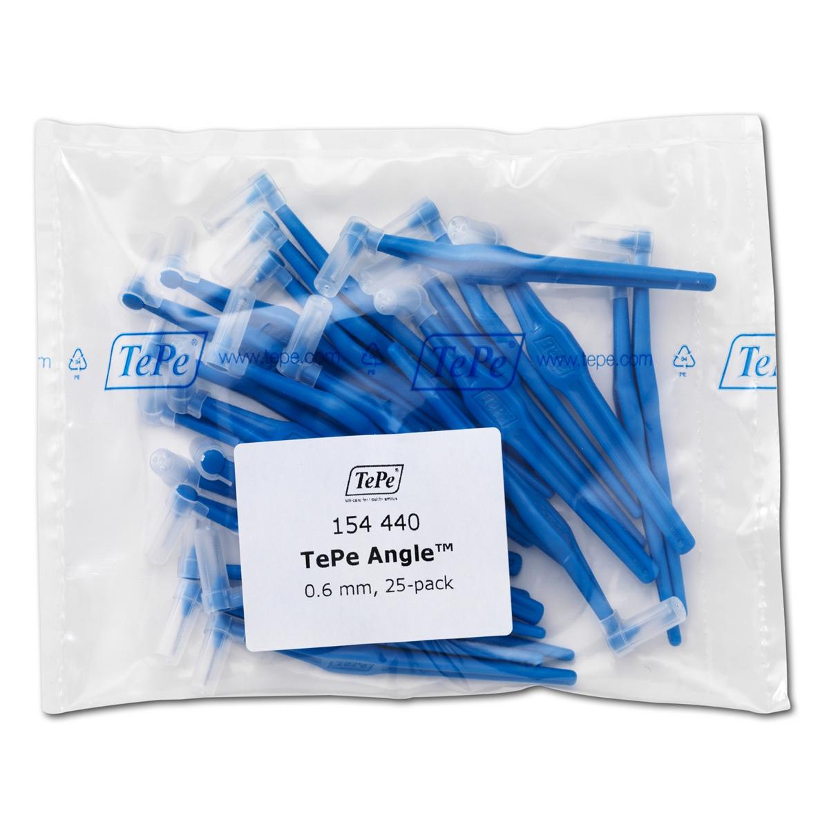 Angle Interdentale Ragers - navulling - Blauw,  0,6 mm, 25 stuks