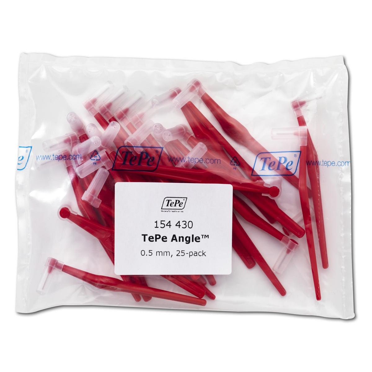 Angle Interdentale Ragers - navulling - Rood, Ø 0,5 mm , 25 stuks
