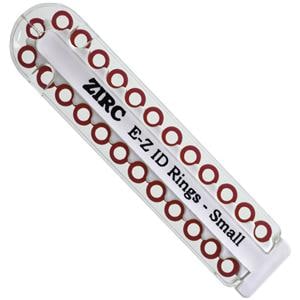E-Z ID markeringsringen Small  3 mm - enkelverpakking - Rood 70Z100M