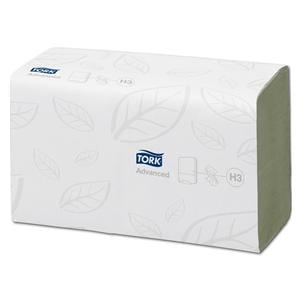 Handdoek Advanced H3 - 25 x 23 cm, Z-fold groen 3750 stuks - 290197