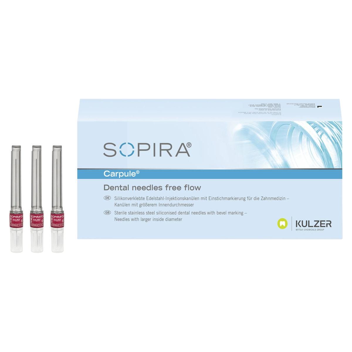 Sopira free flow carpulenaalden - 27G/38mm