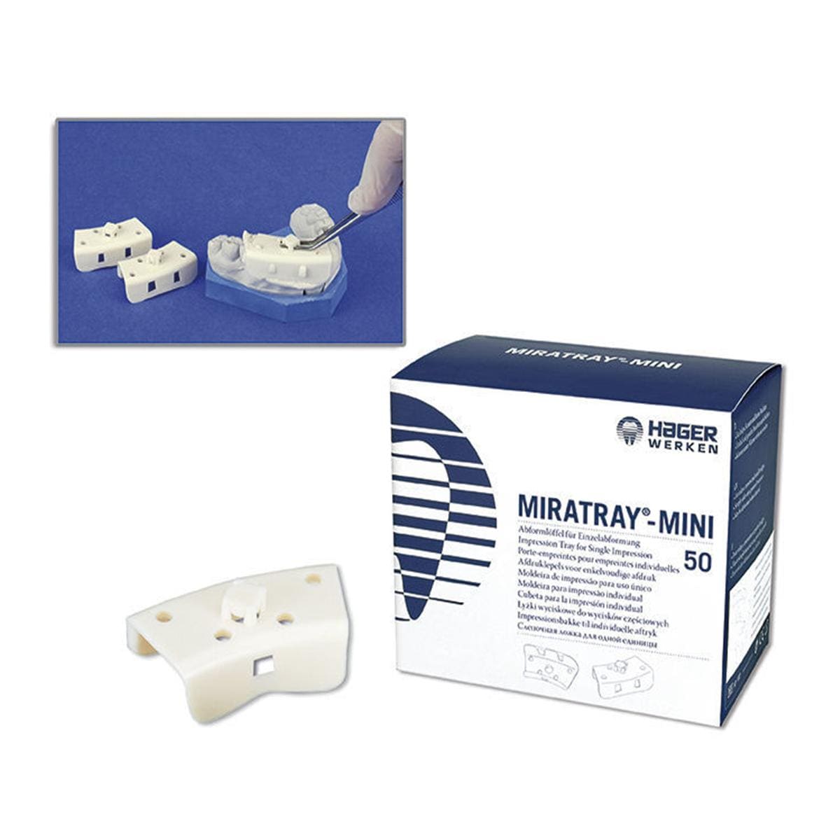 Miratray Mini - Verpakking, 50 stuks