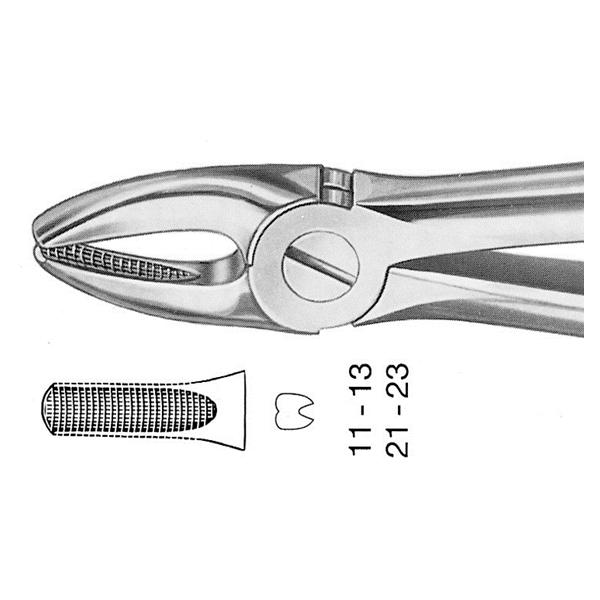 Extractietang Anatomica met Bchs hechtprofiel - Figuur 1 (DH701R) - front boven