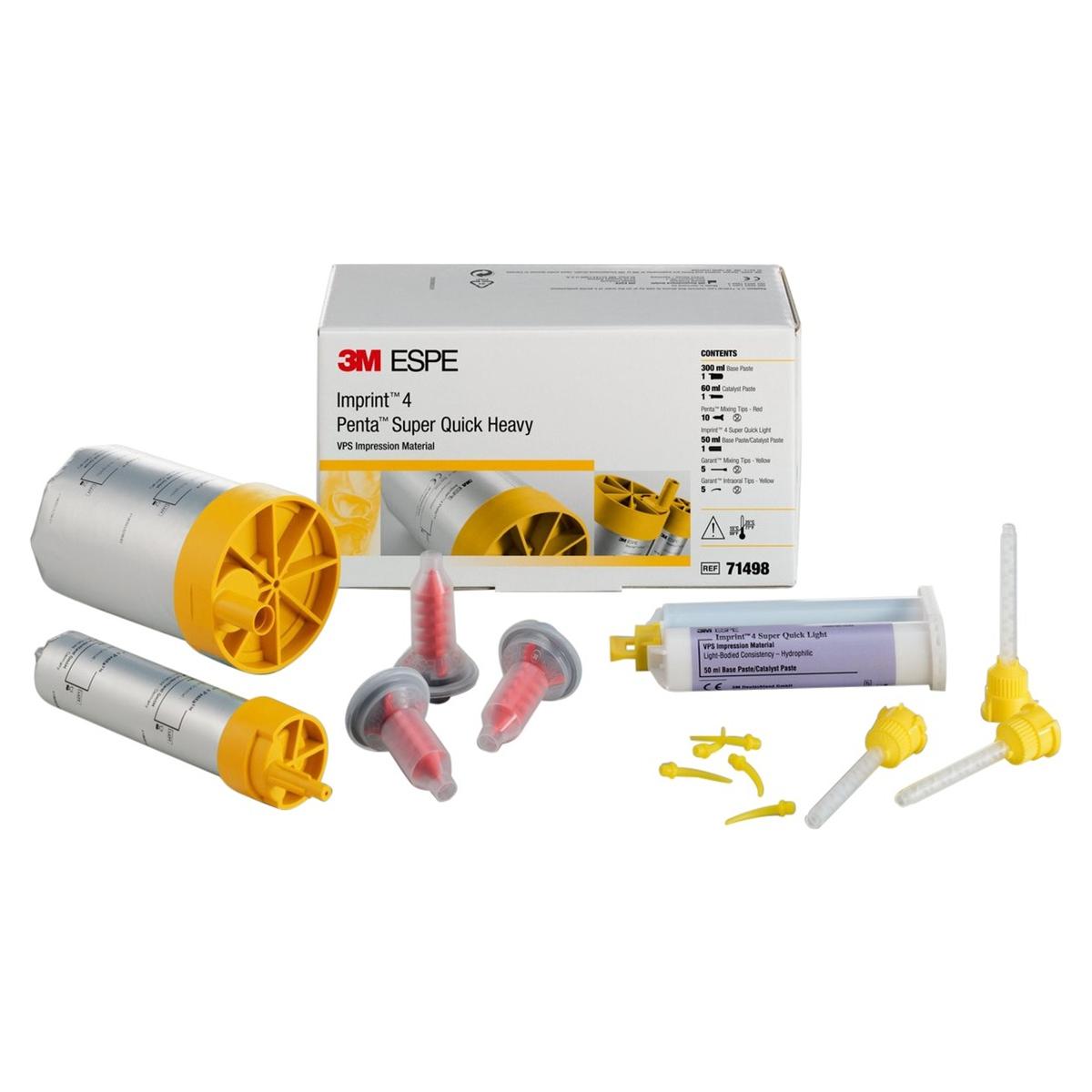 Imprint 4 - Super Quick Heavy - TrialkitBevat 300 ml basis, 60 ml katalysator, 10 Penta mengtips rood, 5 Garant mengtips geel, 5