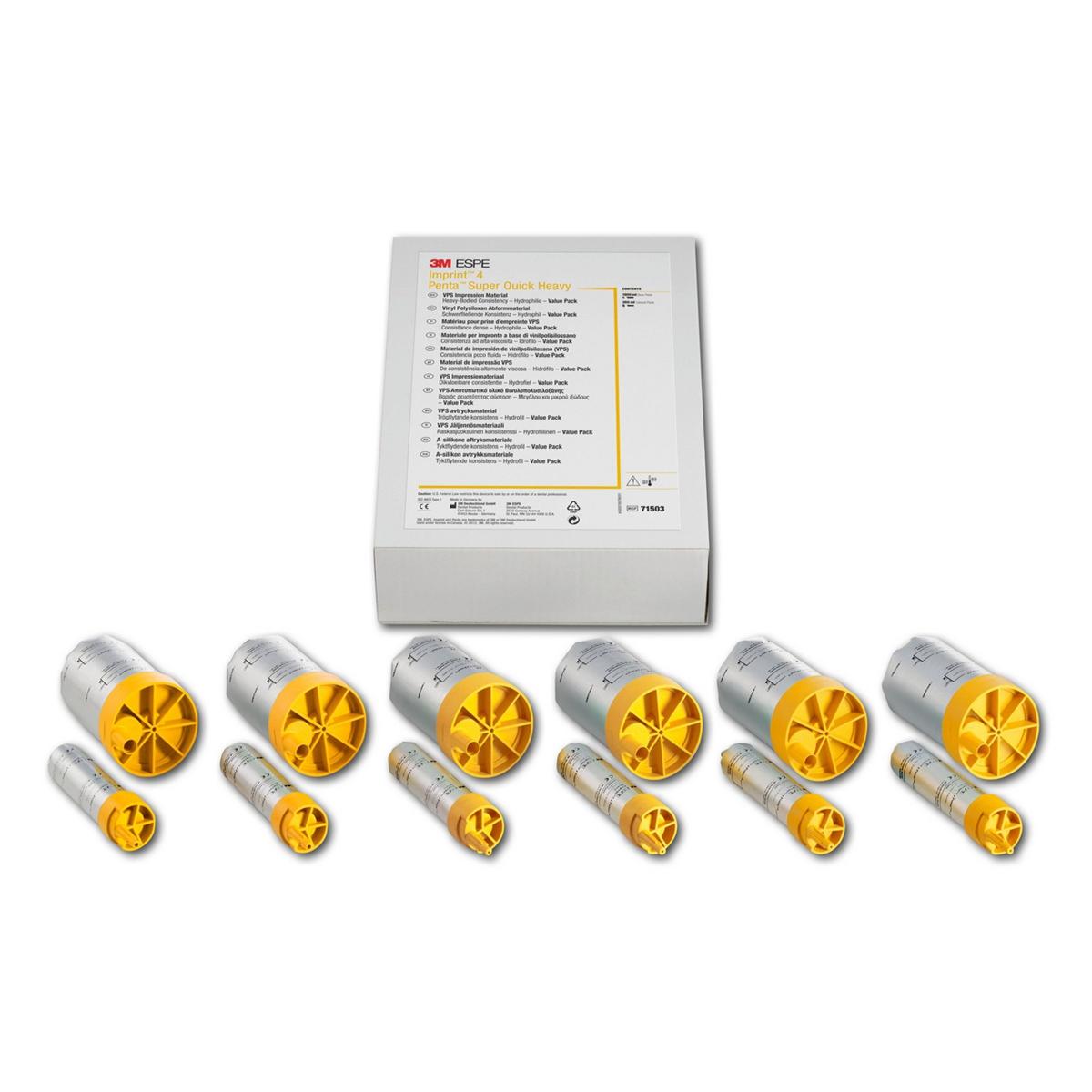 Imprint 4 - Super Quick Heavy - Penta Value Pack, 6x 300 ml basis en 6x 60 ml katalysator.