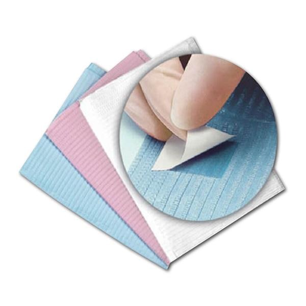 Patienten servet - Blauw chain free met plakstrip