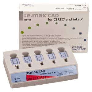 IPS e.max CAD Blocks voor Cerec en Inlab - MO 2, A14 L - 5 stuks