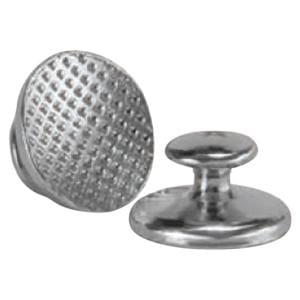 Lingual Metal Button - CIB-00-02, Curved
