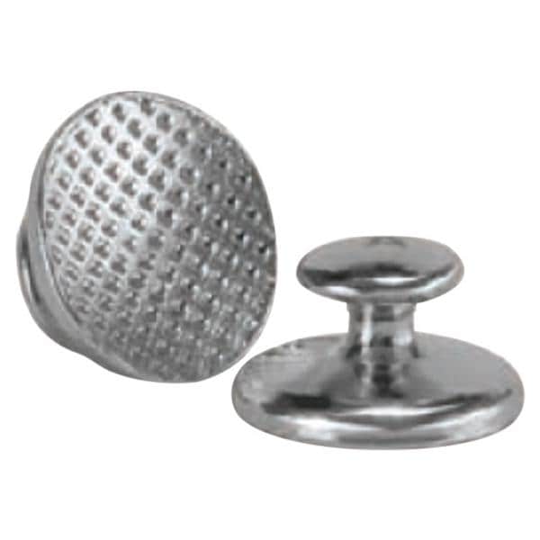 Lingual Metal Button - CIB-00-02, Curved