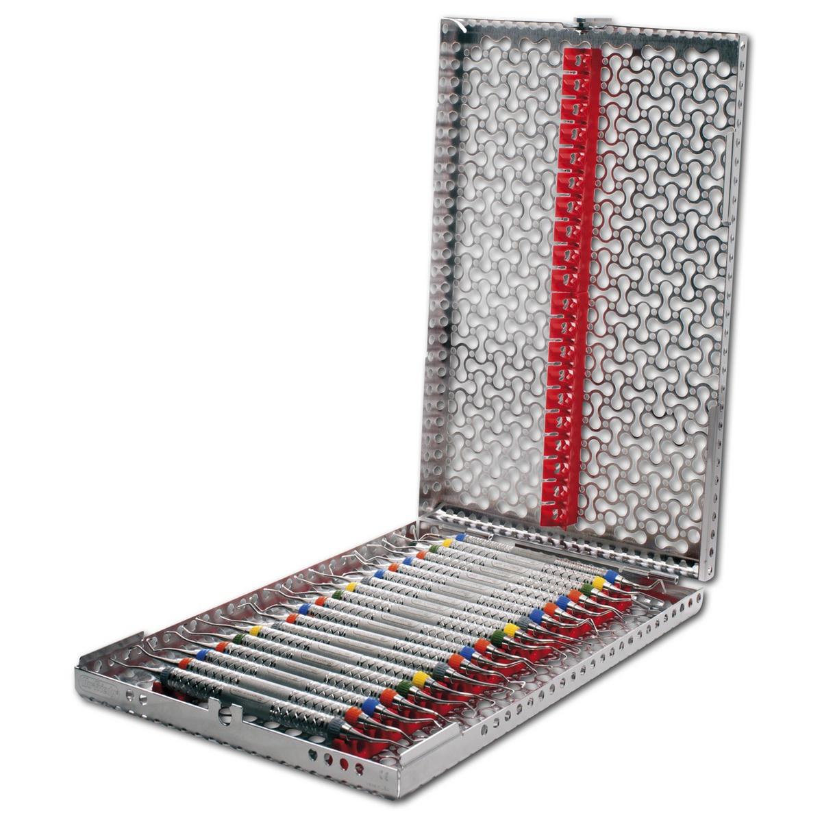 IMS Infinity DIN Cassette voor 20 instrumenten Rood IMEDIN200 Henry