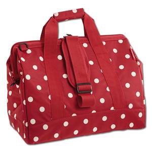 Allrounder M tas Robijn met stippen - klein, ruby dot