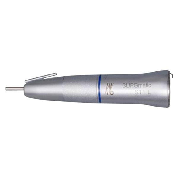 Handstuk chirurgisch met licht - S11L, overbrenging 1:1, blauw, SURGmatic