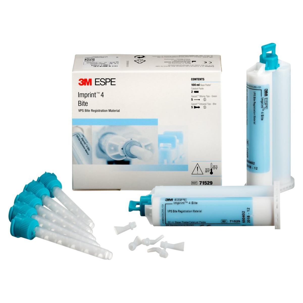 Imprint 4 Bite - 2x 50 ml, 5 Garant mengtips groen en 5 Garant intraorale tips Bite