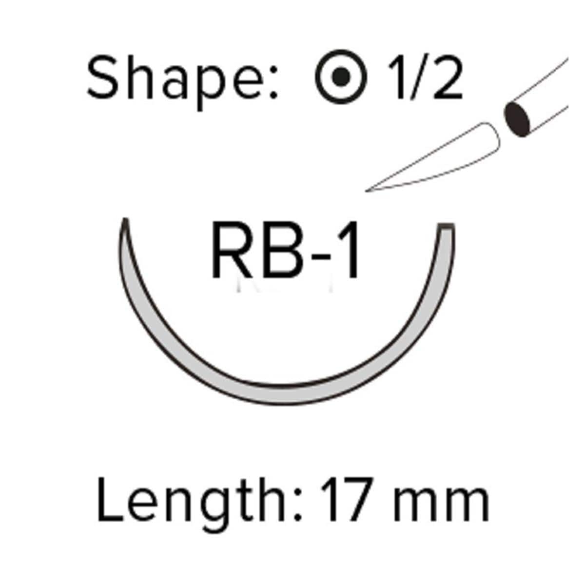 Vicryl Rapide - USP 4-0 RB1 70 cm kleurloos V2140H, per 36 stuks