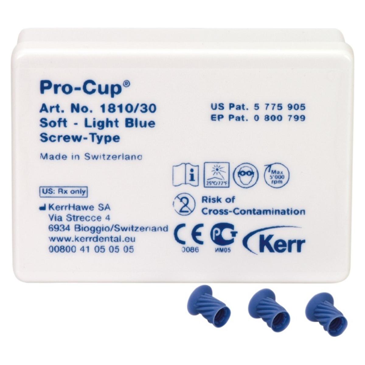Pro-Cups, polijstcups screw type - 1810 soft, 30 stuks