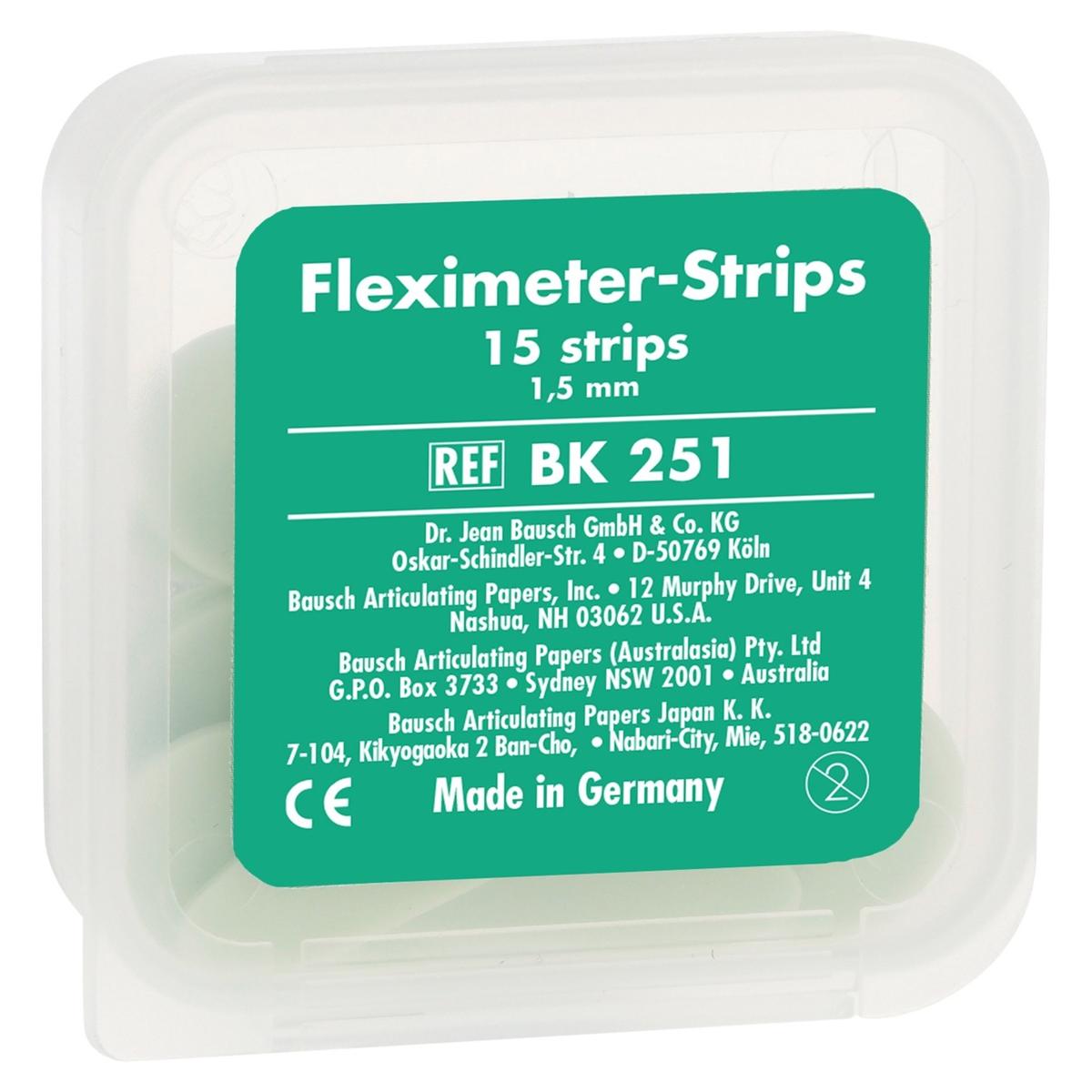 Fleximeter Strips - BK 251, 1,5 mm, groen