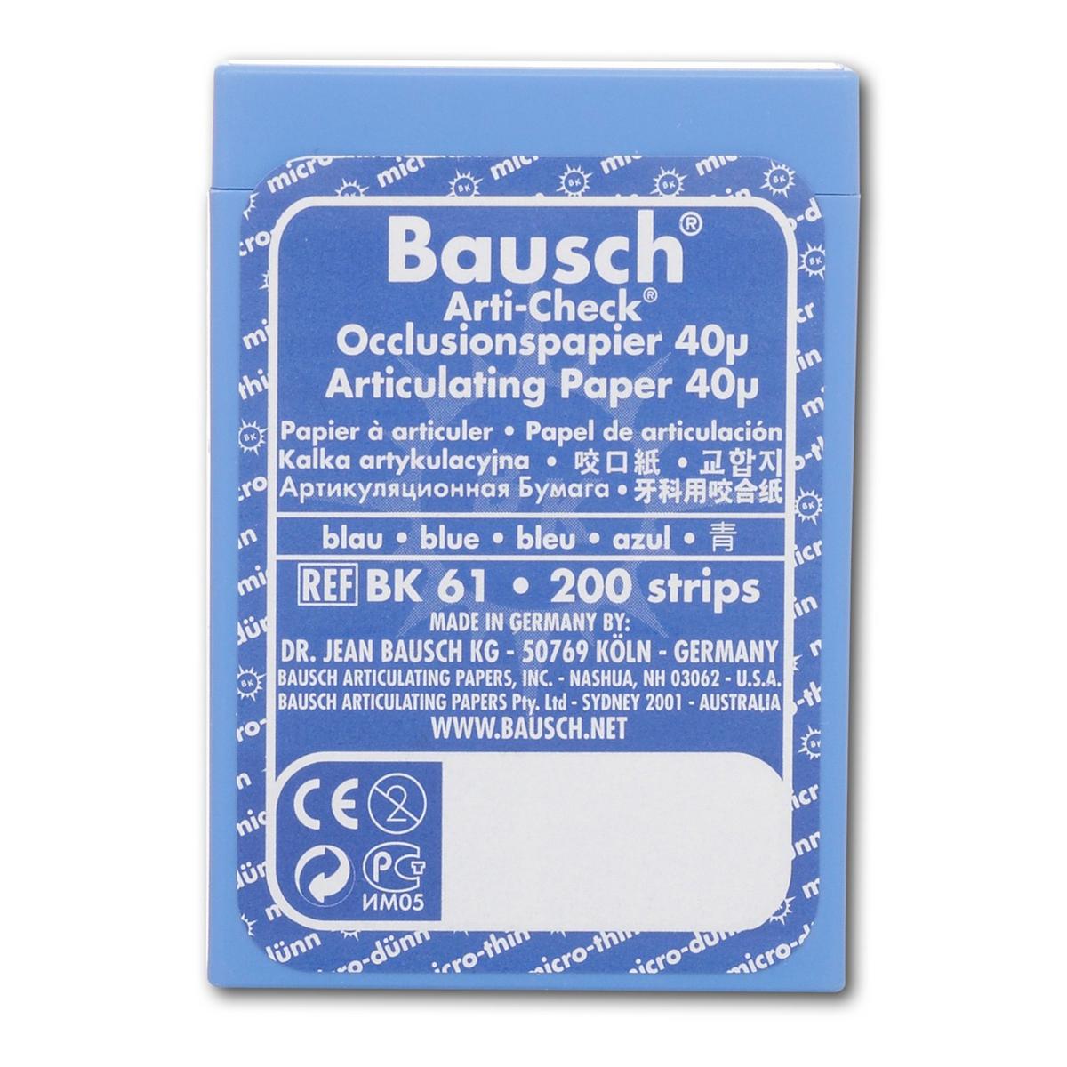 Articulatiepapier micro-dun - Blauw, 200 strips, BK 61
