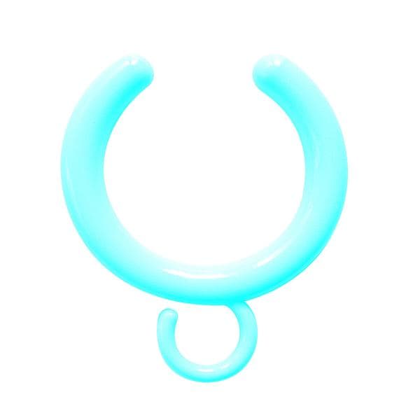 Gordijnringen - grijs, open, per stuk