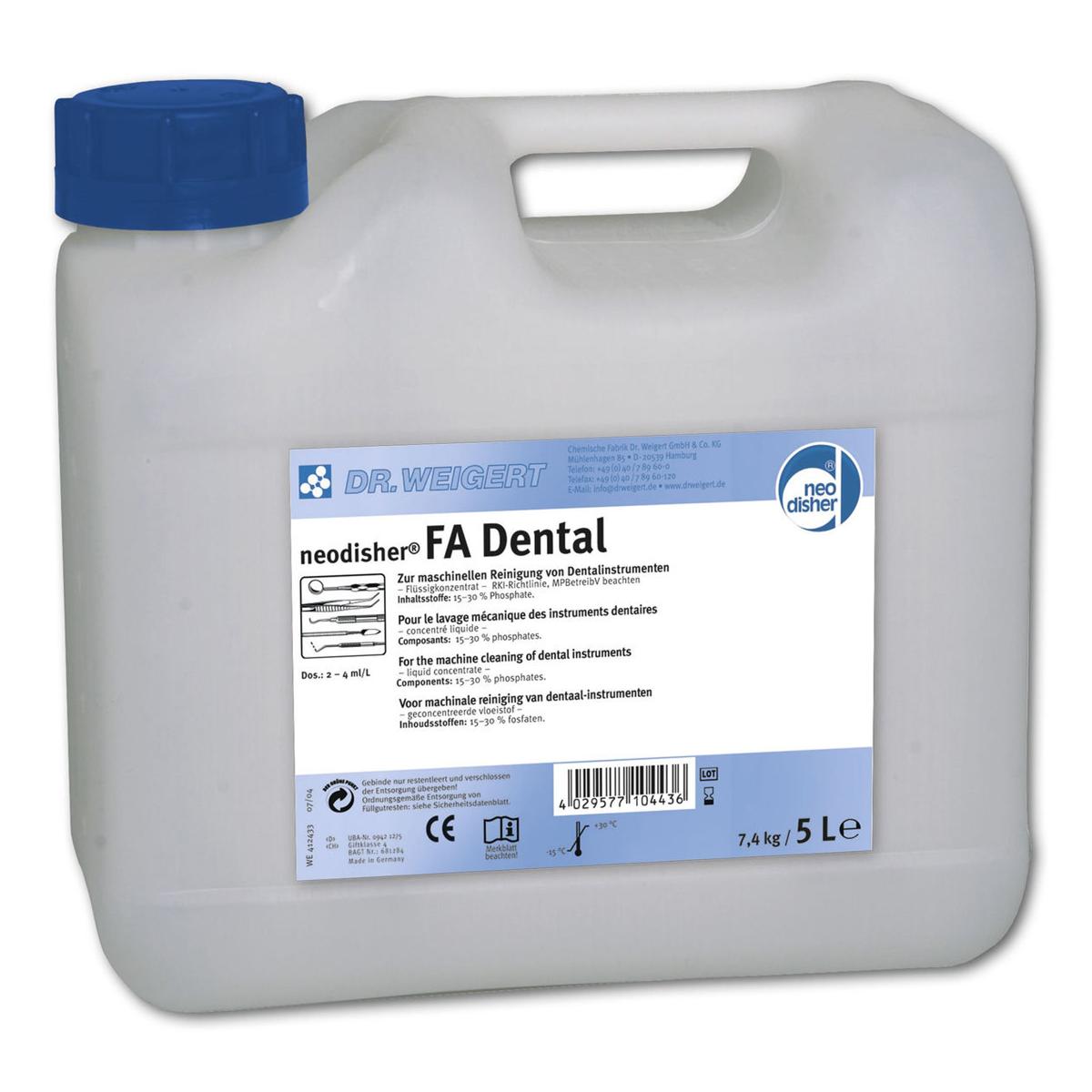 Neodisher® FA - FA dental - Jerrycan, 5 liter