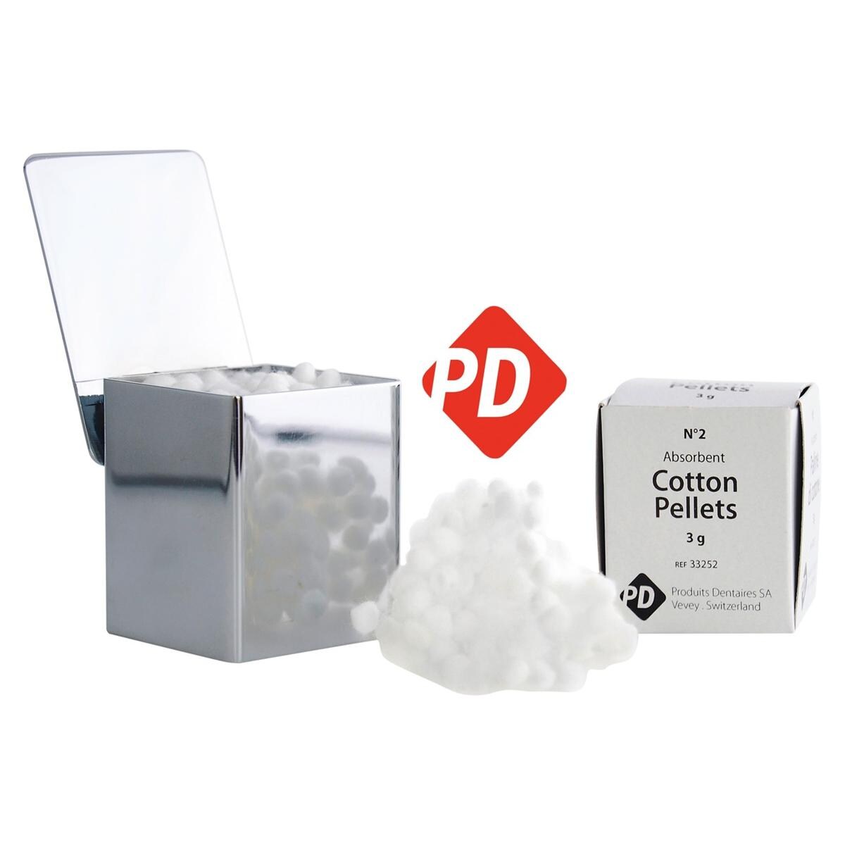 Cotton Pellets - Nr. 2, Ø 6 mm, 6x 245 stuks