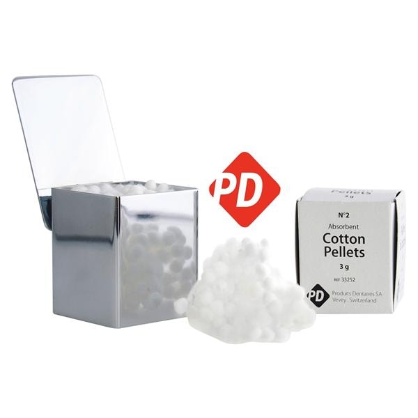 Cotton Pellets - Nr. 2,  6 mm, 6x 245 stuks