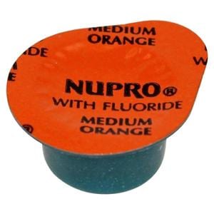 Nupro Prophylaxis Paste cups met fluoride - Medium, Orange, 200 x 2,0g