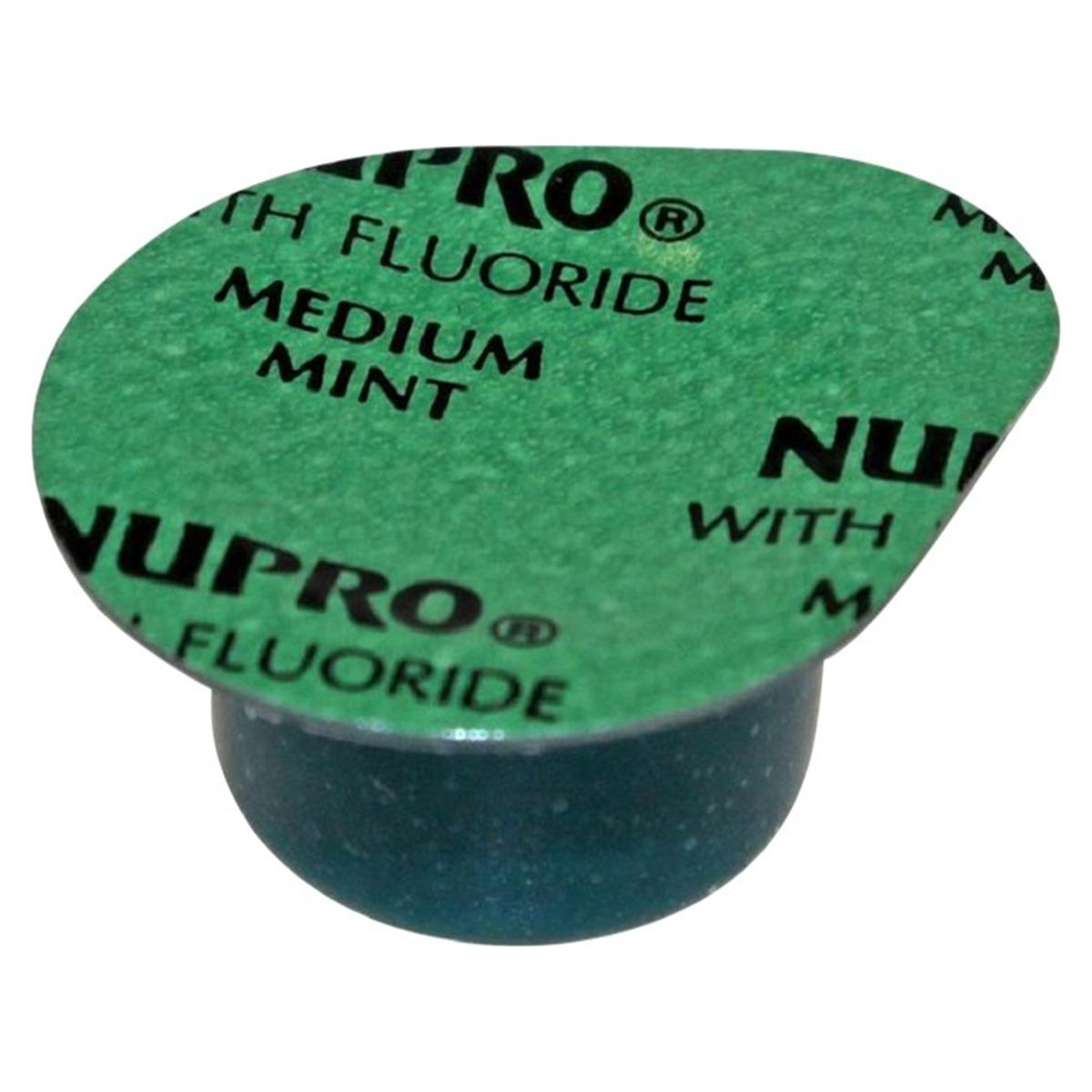 Nupro Prophylaxis Paste cups met fluoride - Medium, Mint, 200 x 2,0g