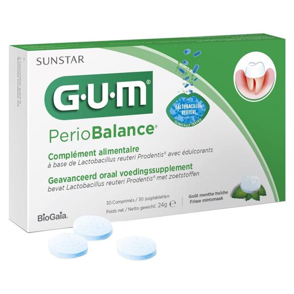 GUM PerioBalance zuigtabletten - Verpakking, 10x 30 stuks