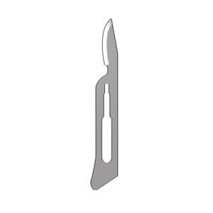 Scalpelmesjes Carbon steriel - figuur 15C, 100 stuks