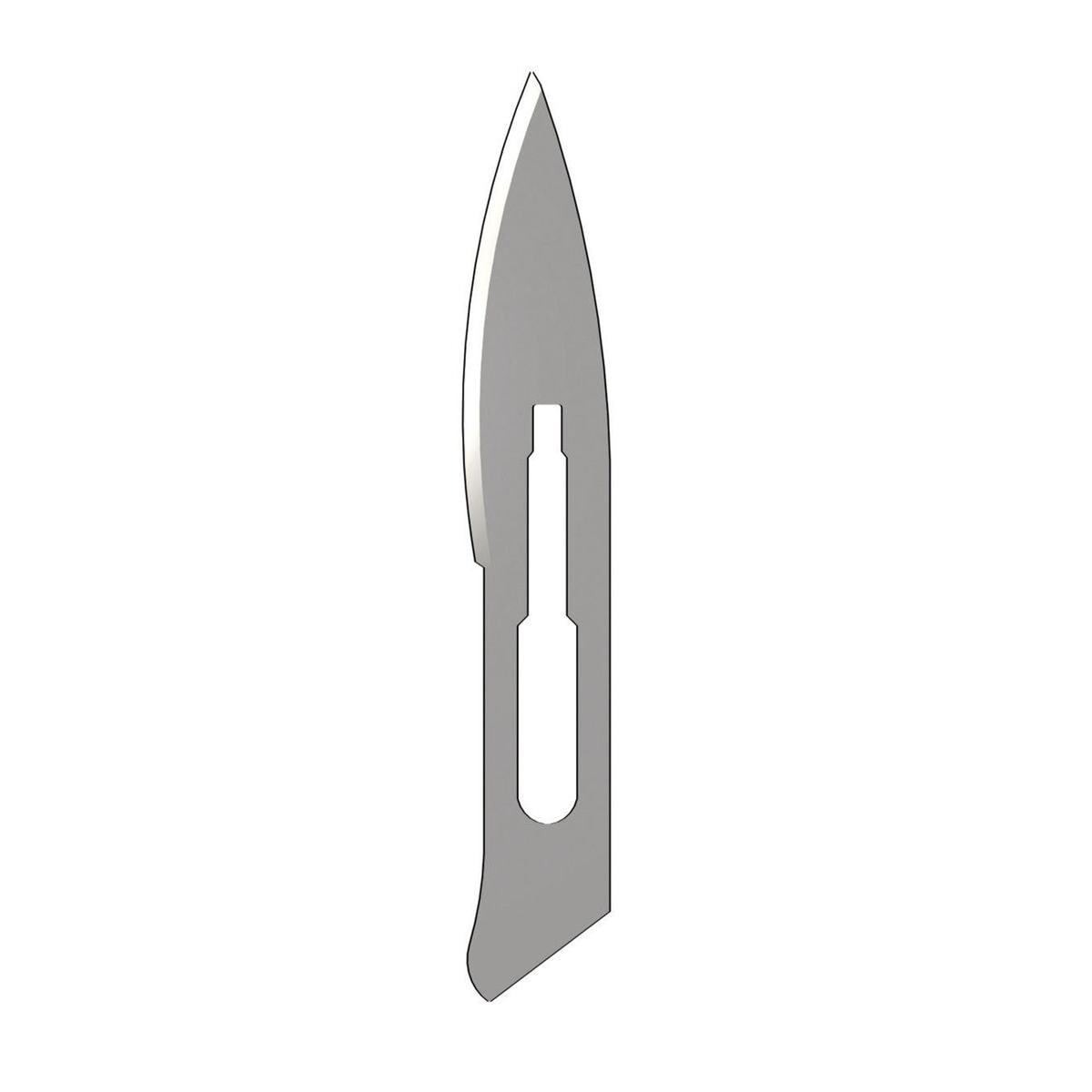 Scalpelmesjes Carbon steriel - figuur 18, 100 stuks