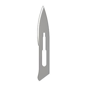 Scalpelmesjes Carbon steriel - figuur 18, 100 stuks