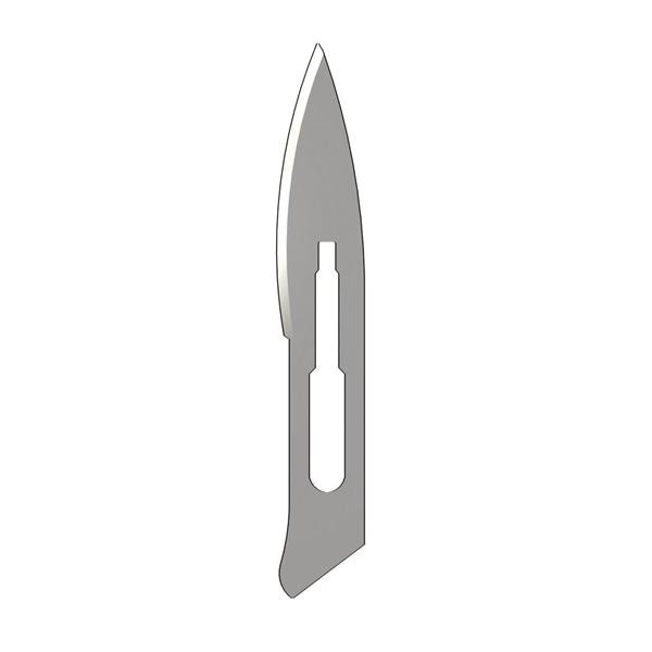 Scalpelmesjes Carbon steriel - figuur 18, 100 stuks