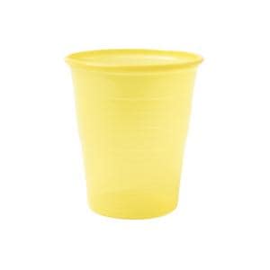 Drinkbekers plastic 200ml - Geel, 3000 stuks