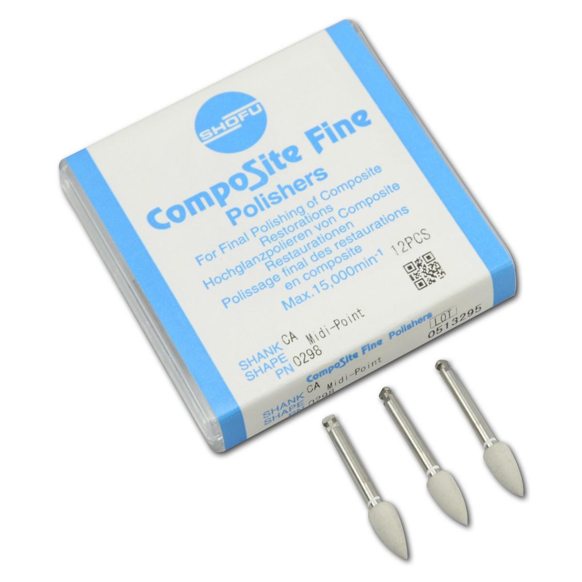 Polijstrubbers Composite Fine Polishers - RA 0298 midi-point