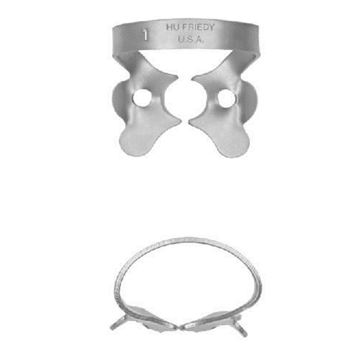 Cofferdamklem - Anterior met vleugels, 1, upper