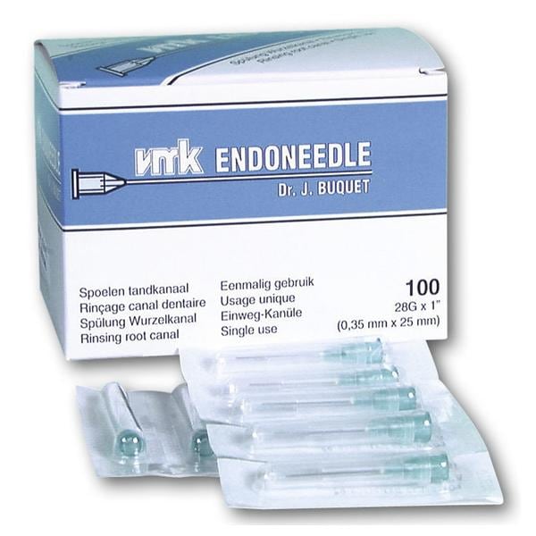 VMK EndoNeedle - stompe naalden - 28Gx1" (0,35 mm x 25 mm) - 100 stuks