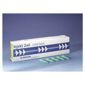 Injectiespuit 2-delig, luer - 2 ml, per 100 stuks