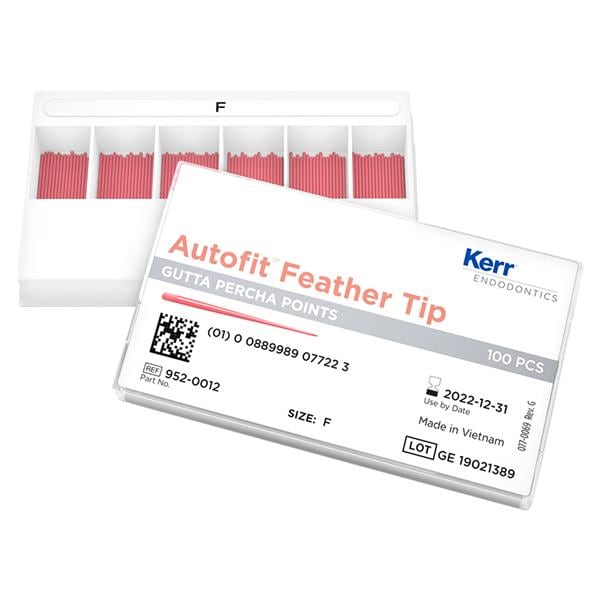 Autofit Gutta Percha - Feathered Tip - fine, 100 stuks