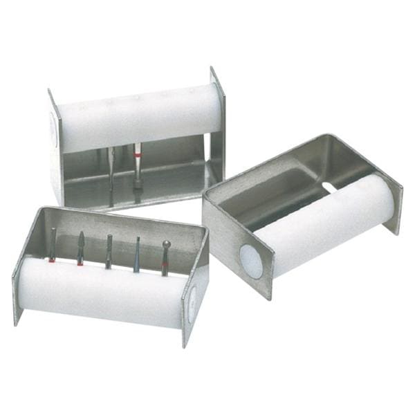Borenstandaard Bur dispenser color - 3 FG + 2 RA, wit