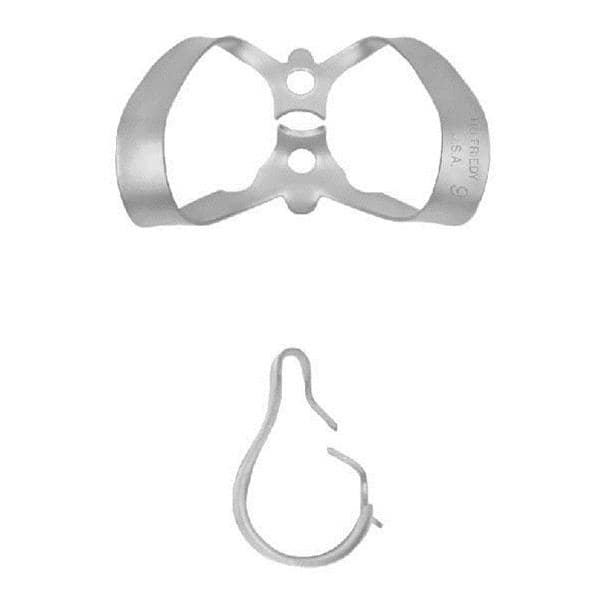 Cofferdamklem - Anterior met vleugels, 9, upper/lower