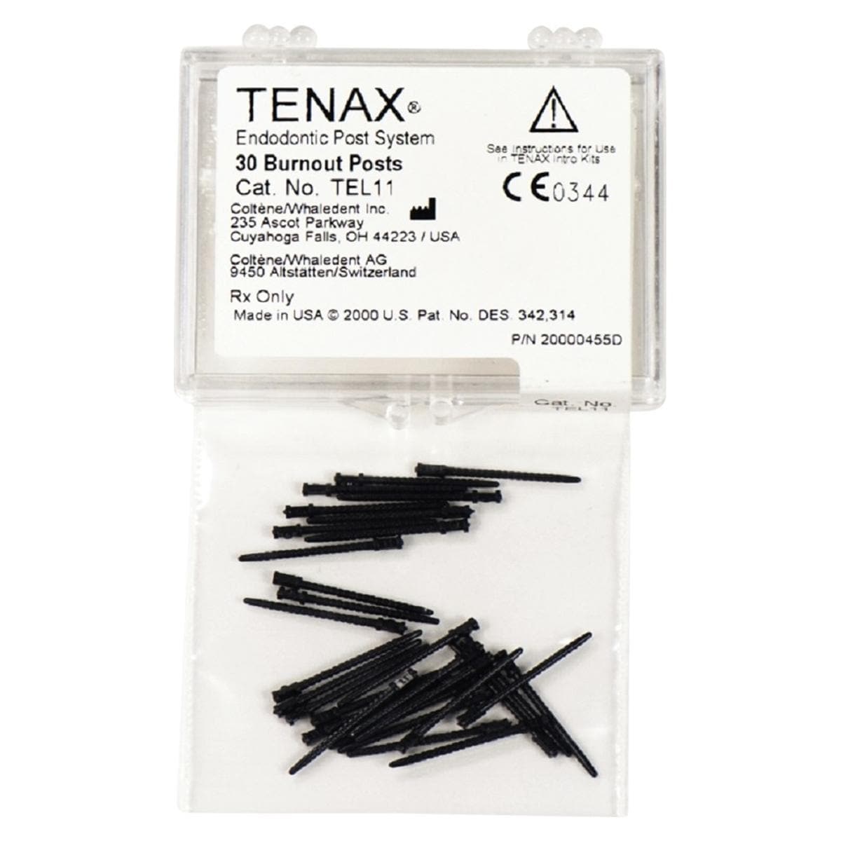 Tenax Uitbrandbare Stiften - Te-L-11 zwart,  1,1 mm -