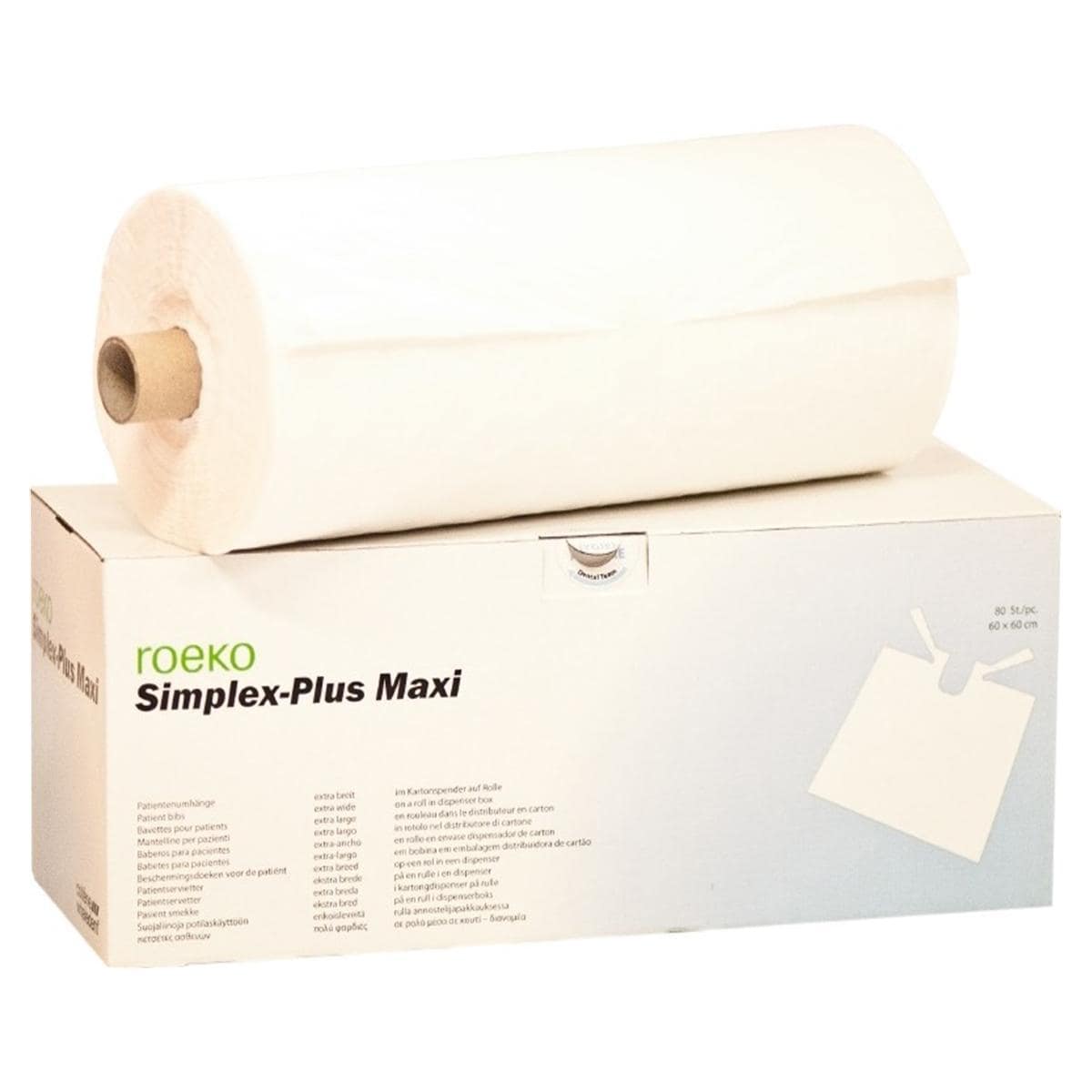 Roeko Simplex-Plus Maxi servetten - wit, 80 stuks