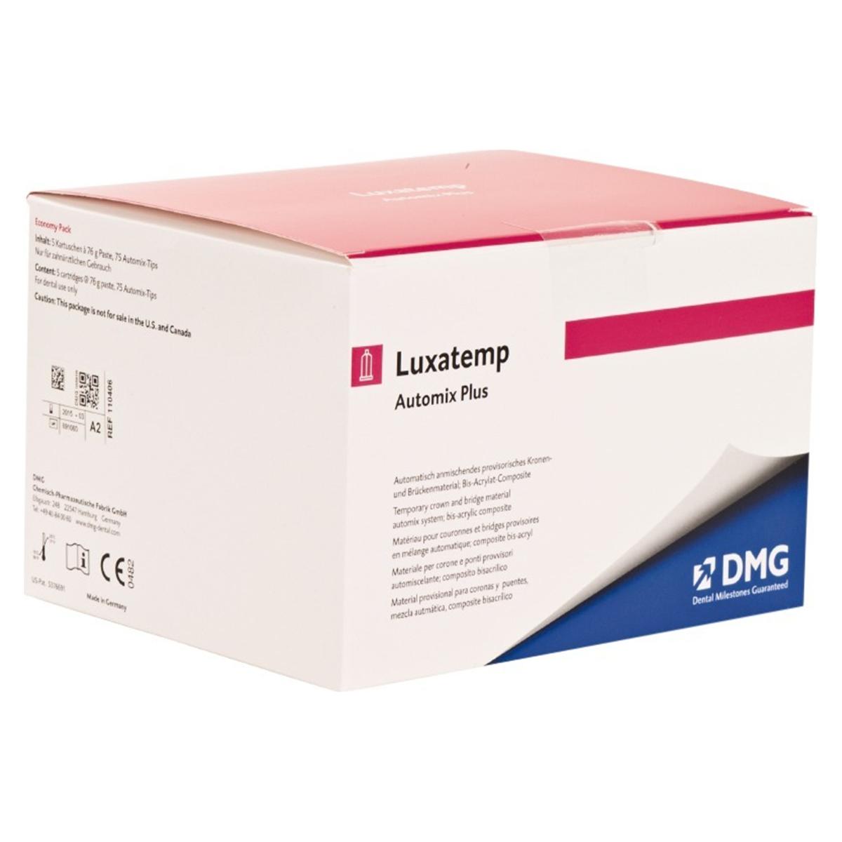 Luxatemp Automix Plus - economypack - A2, cartridges 5 x 76 g