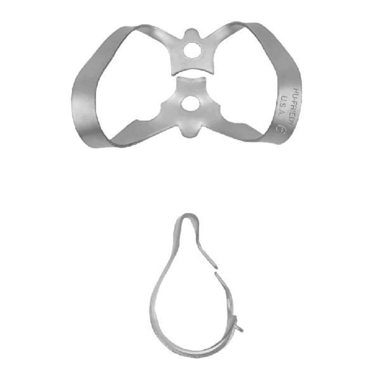 Cofferdamklem - Anterior met vleugels, 6, upper/lower