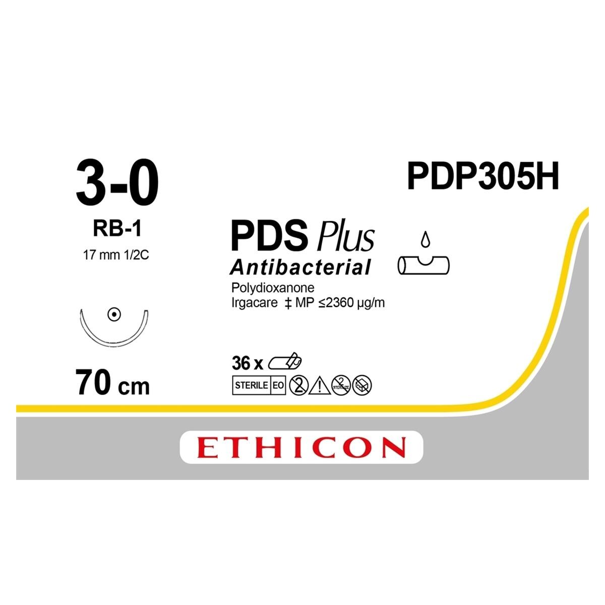 PDS Plus - USP 3-0 RB1 70 cm violet PDP305H, per 36 stuks