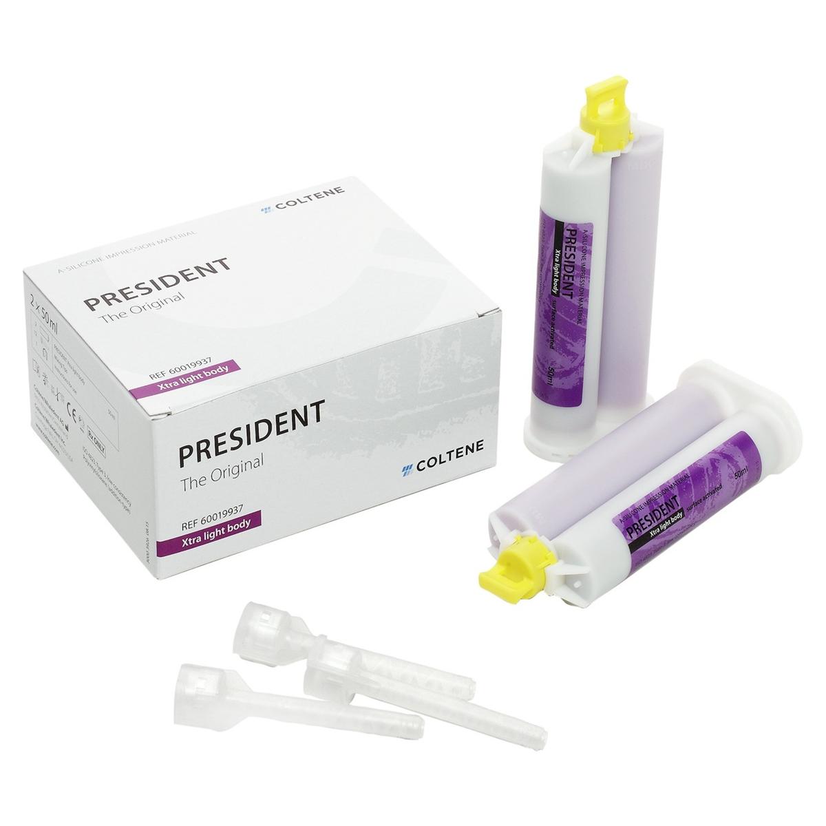 President The Original - extra light, 2 x 50 ml en 12 universele mengtips