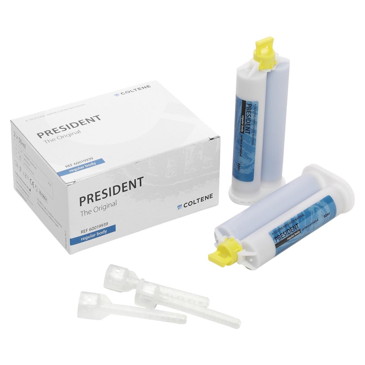 President The Original - regular, 2 x 50 ml en 12 universele mengtips